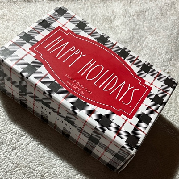 NEW Rae Dunn Happy Holidays Siberian Fir Triple Milled Hand & Body Bar Soap - Picture 6 of 6